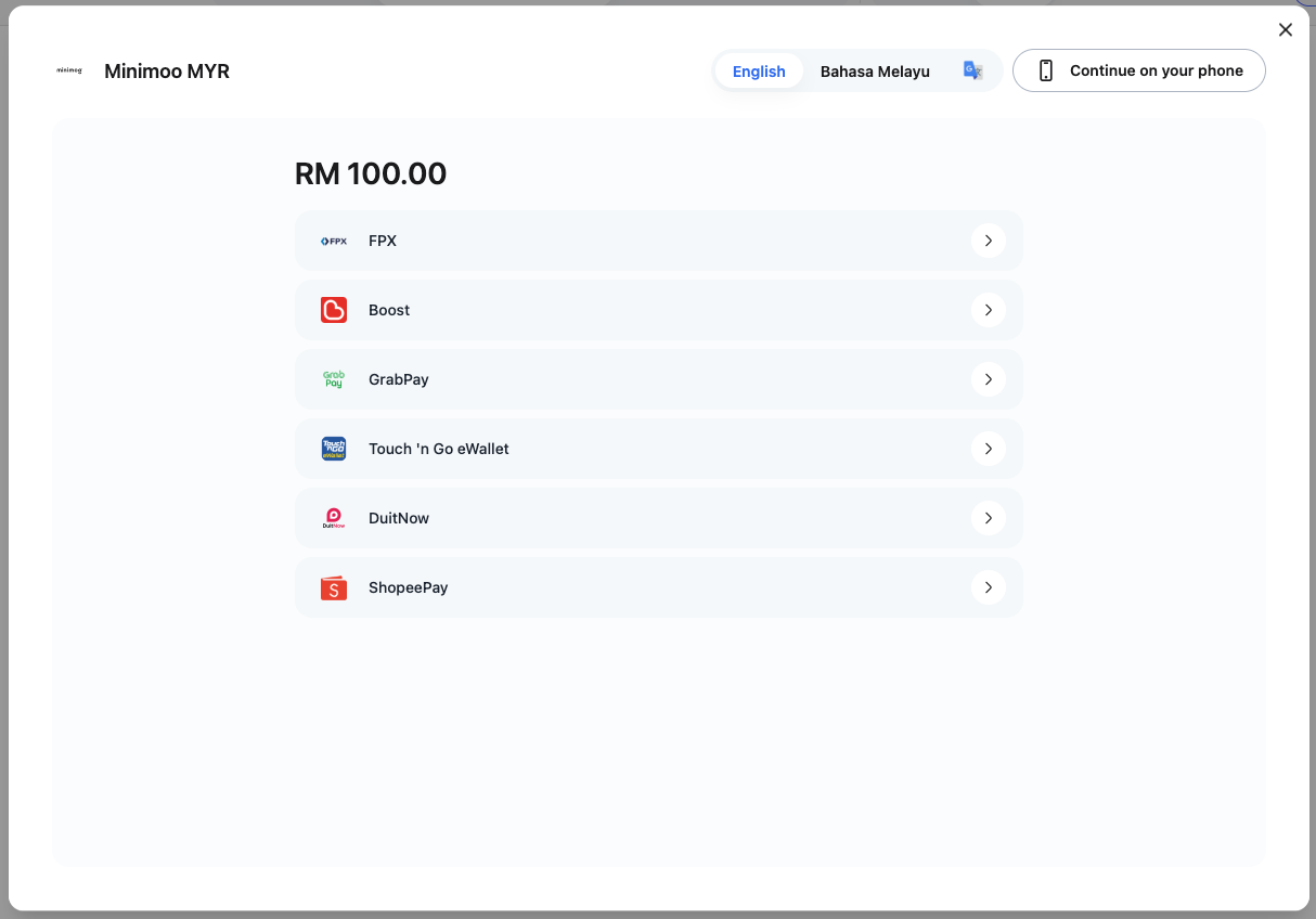 Select Payment Method